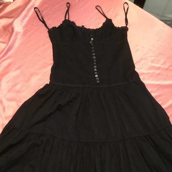BCBGMAXAZRIA Black Cotton Dress Size XS - Picture 2 of 7